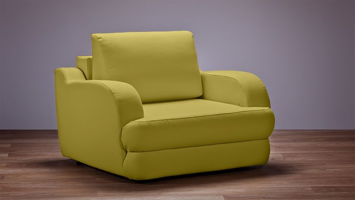 Кресло-кровать Мустанг горчичного цвета - купить Интерьерные кресла по цене 39100.0
