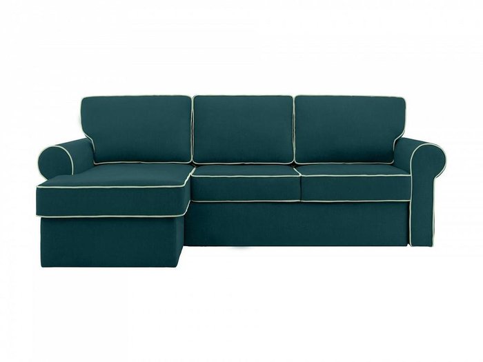 Угловой диван-кровать Murom сине-зеленого цвета