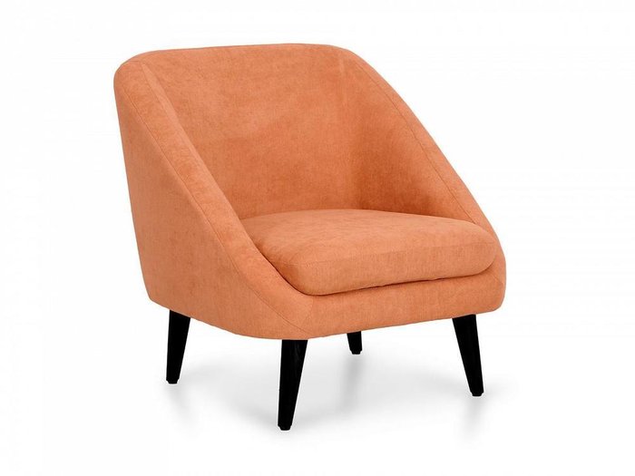Кресло Corsica оранжевого цвета с черными ножками - купить Интерьерные кресла по цене 33390.0