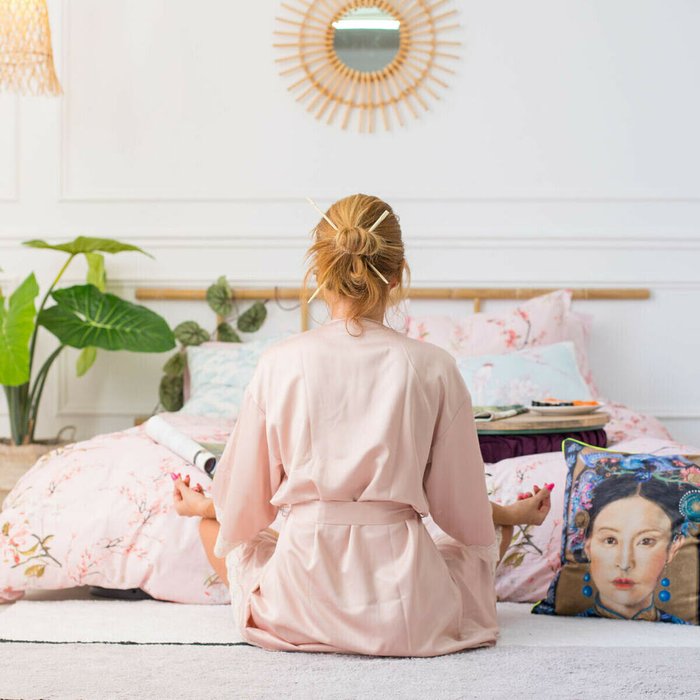Пододеяльник Chinoiserie 240x220 розового цвета - лучшие Пододеяльники в INMYROOM Пододеяльник Chinoiserie 240x220 розового цвета - лучшие Пододеяльники в INMYROOM