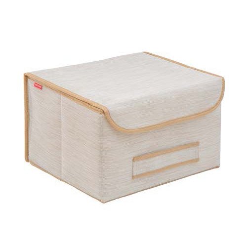 Коробка для хранения Casy Home с крышкой бежевая  - купить Декоративные коробки по цене 1720.0