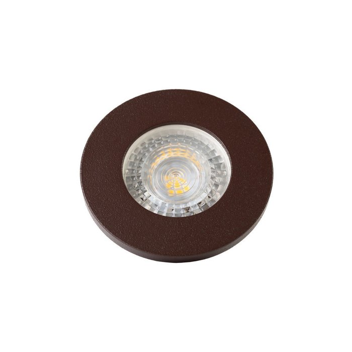 Точечный встраиваемый светильник темно-коричневого цвета - купить Встраиваемые споты по цене 700.0