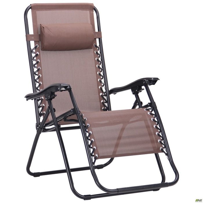 Кресло-шезлонг Фиеста Премиум коричневого цвета - купить Шезлонги по цене 5720.0