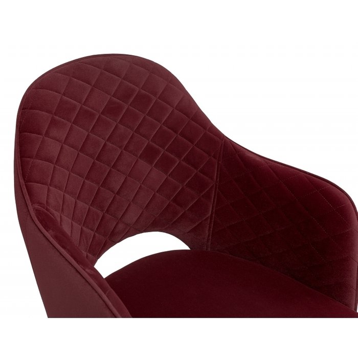 Стул на металлокаркасе Vener wine red бордового цвета - лучшие Обеденные стулья в INMYROOM