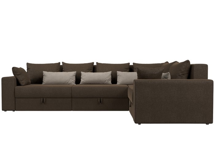 Угловой диван-кровать Мэдисон Long коричнево-бежевого цвета правый угол - купить Угловые диваны по цене 68990.0