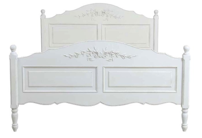 Кровать Марсель белого цвета 160х200  - лучшие Кровати для спальни в INMYROOM