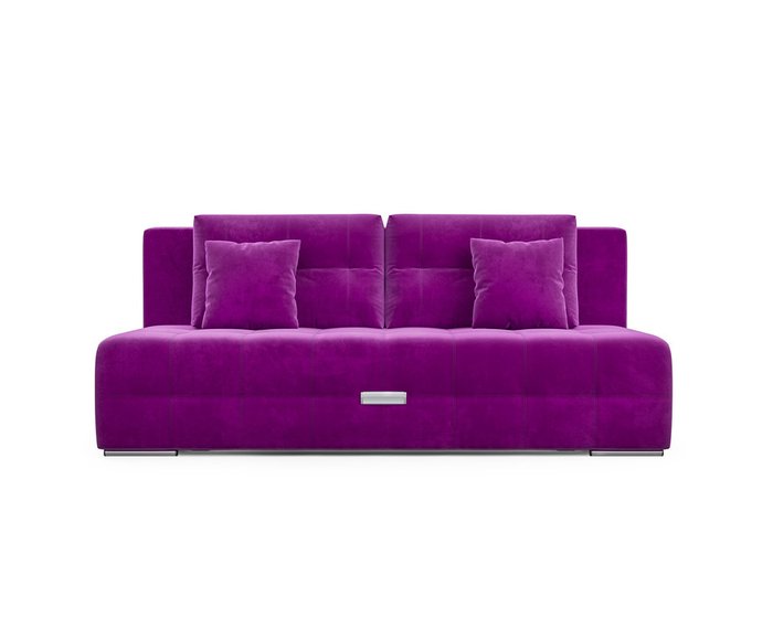 Прямой диван-кровать Марсель 4 фиолетового цвета - купить Прямые диваны по цене 33490.0