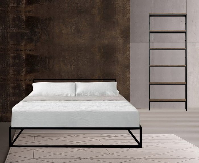 Кровать Бруклин 120х200 черного цвета - лучшие Кровати для спальни в INMYROOM
