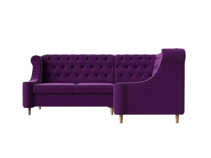 Угловой диван Бронкс фиолетового цвета правый угол - купить Угловые диваны по цене 62999.0