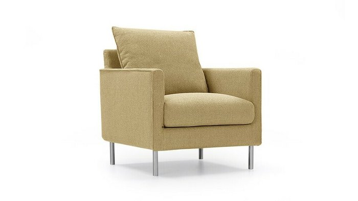 Кресло Гамбург светло-коричневого цвета - купить Интерьерные кресла по цене 20400.0