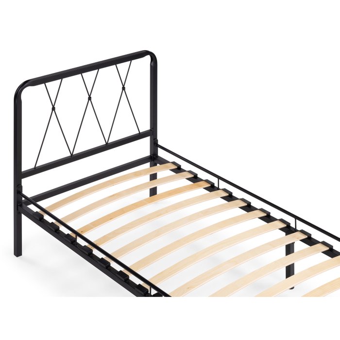 Кровать с основанием Иоханна 90х200 черного цвета  - лучшие Кровати для спальни в INMYROOM