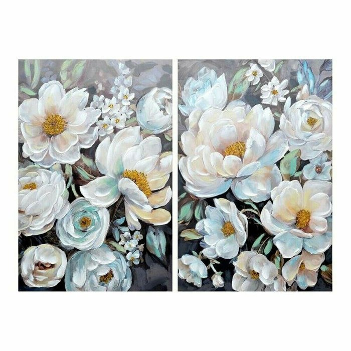 Картина Цветы 80 x 3 x 120 cm романтик (2 штук)