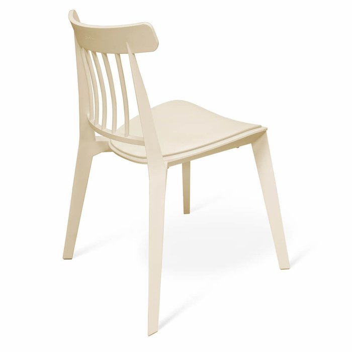 Стул штабелируемый Manfred бежевого цвета - лучшие Обеденные стулья в INMYROOM