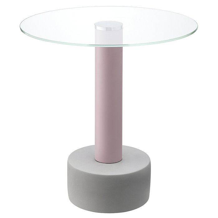 Стол кофейный Hem D48 розового цвета - лучшие Кофейные столики в INMYROOM
