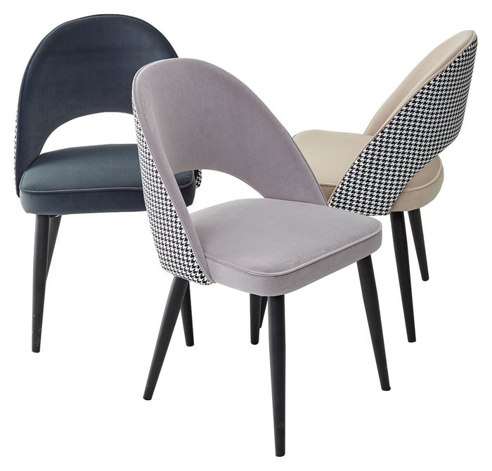 Стул Flavour серого цвета - купить Обеденные стулья по цене 9750.0