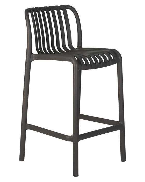 Стул полубарный Chloe темно-серого цвета - купить Барные стулья по цене 6520.0
