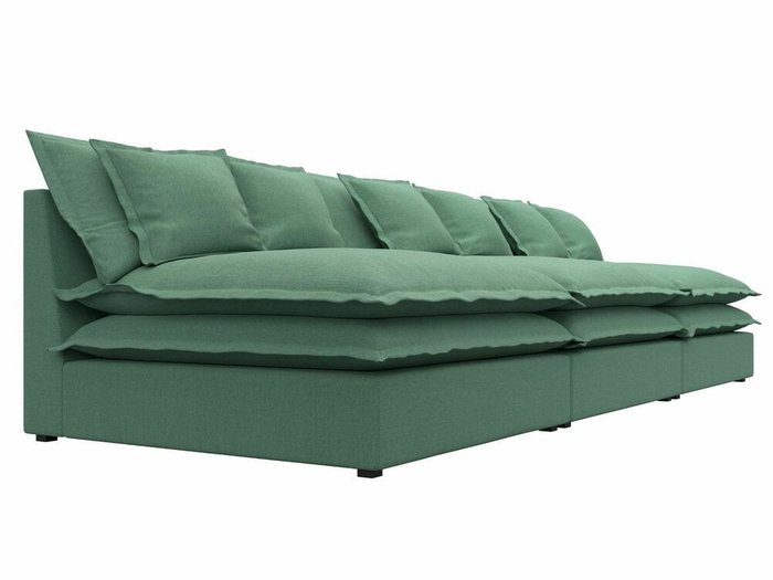 Диван Лига 040 Лонг зеленого цвета  - лучшие Прямые диваны в INMYROOM