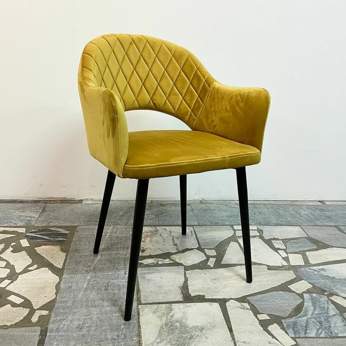 Стул Белладжио горчичного цвета - лучшие Обеденные стулья в INMYROOM