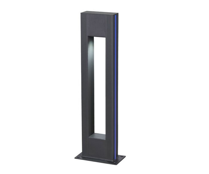 Светильник уличный серый 220V w18*8 h80 Led 5W (4000K) Декоративная подсветка синяя. - купить Настенные уличные светильники по цене 12500.0 Светильник уличный серый 220V w18*8 h80 Led 5W (4000K) Декоративная подсветка синяя. - купить Настенные уличные светильники по цене 12500.0