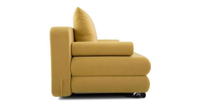 Прямой диван-кровать Фабио желтого цвета - лучшие Прямые диваны в INMYROOM