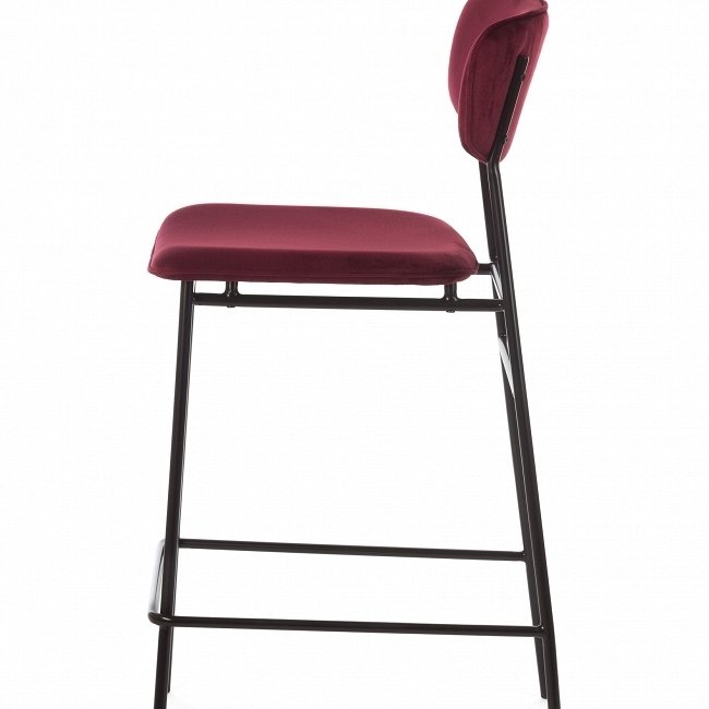 Полубарный стул Madrid бордового цвета - купить Барные стулья по цене 12875.0
