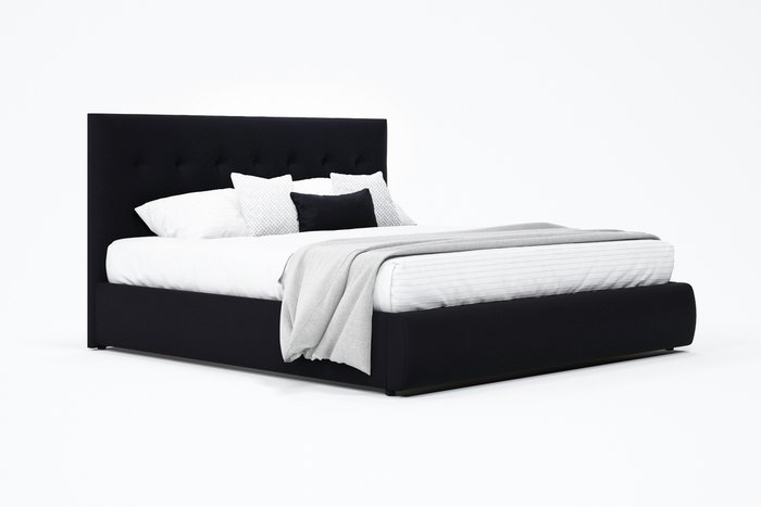 Кровать Selesta 140х200 с подъемным механизмом черного цвета