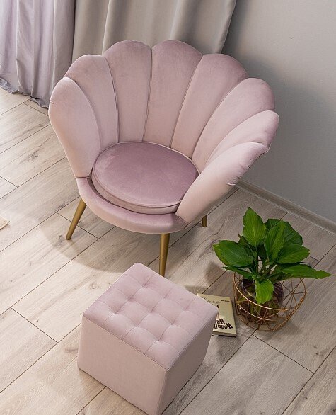 Пуф Lori розового цвета - лучшие Пуфы в INMYROOM