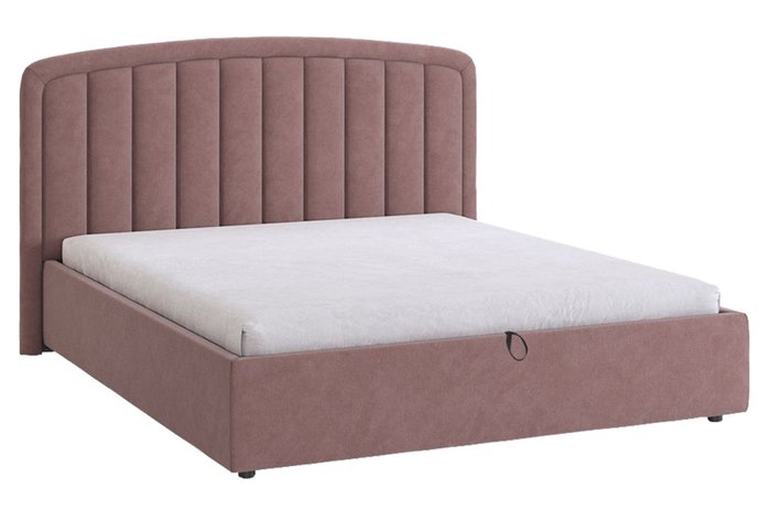 Кровать Сиена 2 160х200 пудрового цвета с подъемным механизмом
