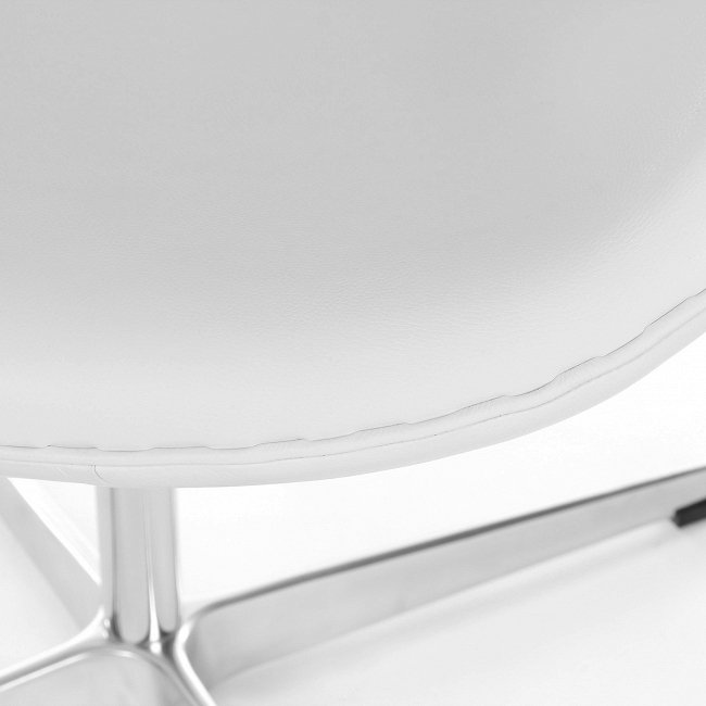 Кресло Swan белого цвета - купить Интерьерные кресла по цене 79722.0