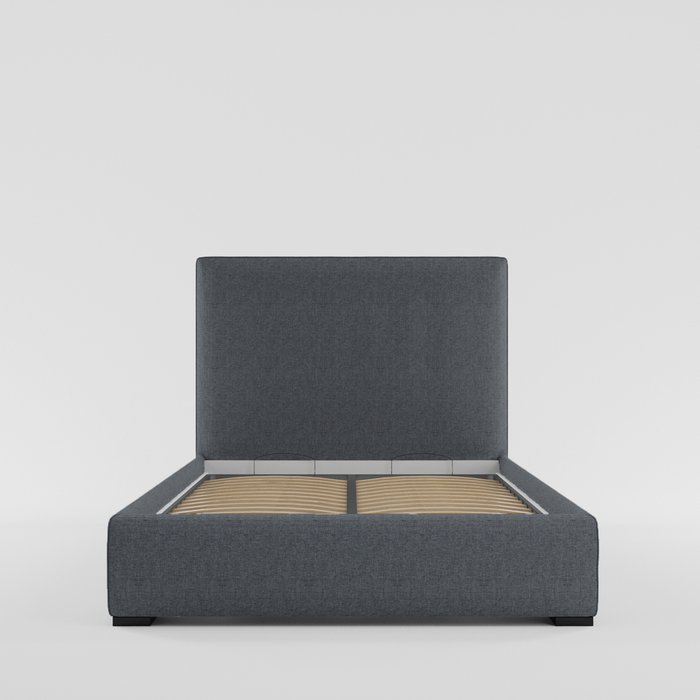 Кровать с подъемным механизмом Norte 160х200 темно-серого цвета - купить Кровати для спальни по цене 63080.0
