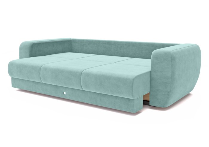Прямой диван-кровать голубого цвета - купить Прямые диваны по цене 215000.0
