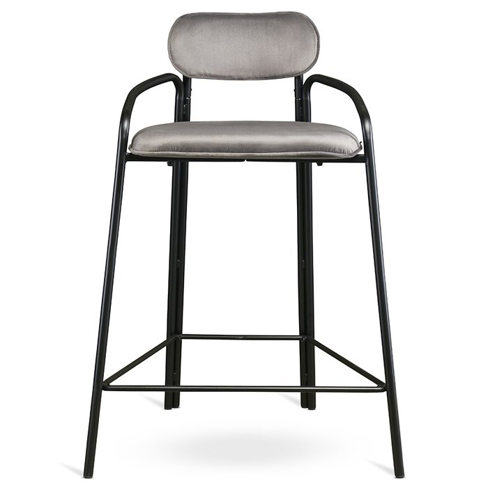 Стул полубарный Ror round черно-серого цвета - купить Барные стулья по цене 18900.0