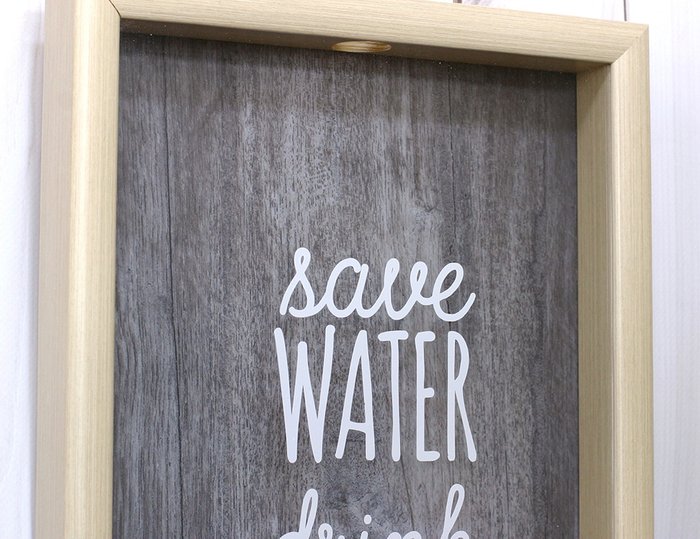 Копилка для винных пробок "Save water and drink wine" - лучшие Декор стен в INMYROOM