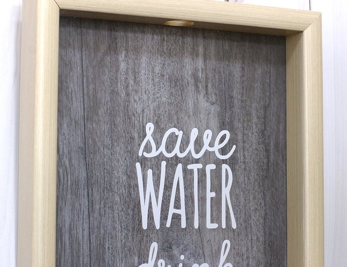 Копилка для винных пробок "Save water and drink wine" - лучшие Декор стен в INMYROOM Копилка для винных пробок "Save water and drink wine" - лучшие Декор стен в INMYROOM