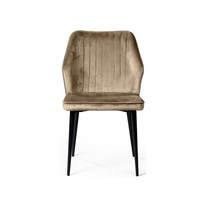 Комплект из четырех стульев Berg бежевого цвета - лучшие Обеденные стулья в INMYROOM