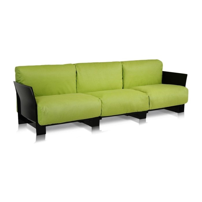 Диван Pop трехместный зеленого цвета - купить Прямые диваны по цене 416423.0