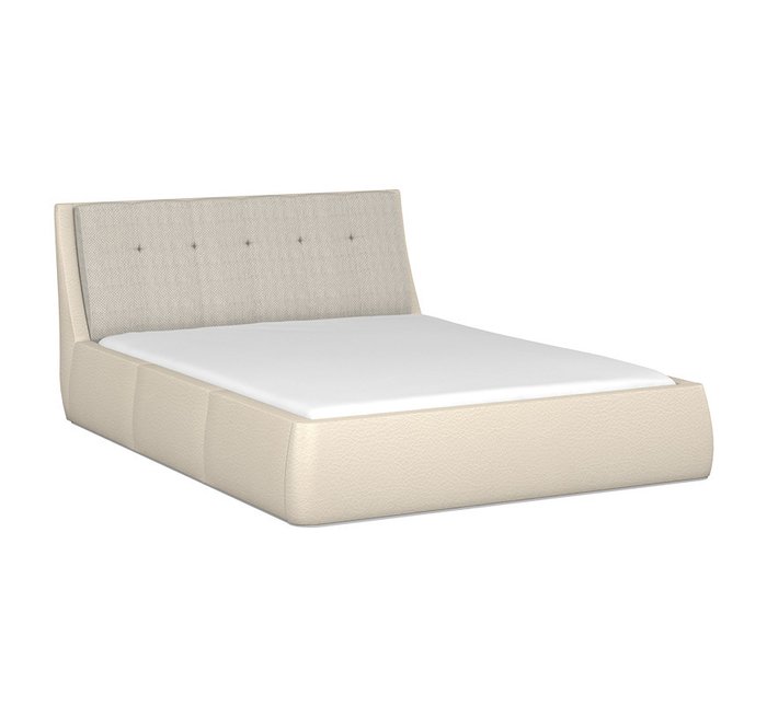 Кровать Гесиона 160х200 бежевого цвета с подъемным механизмом  - купить Кровати для спальни по цене 41515.0