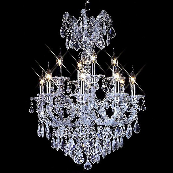 Подвесная люстра Illuminati Maria Theresa из хрусталя прозрачного цвета - купить Подвесные люстры по цене 49630