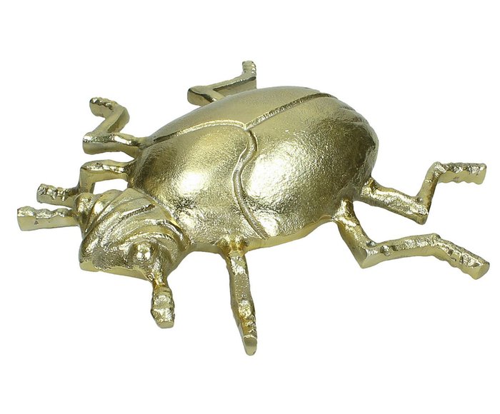 Статуэтка жука золотого цвета 