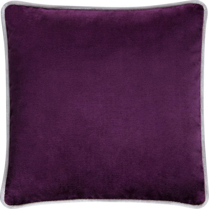 Подушка с обивкой из фиолетовой ткани
