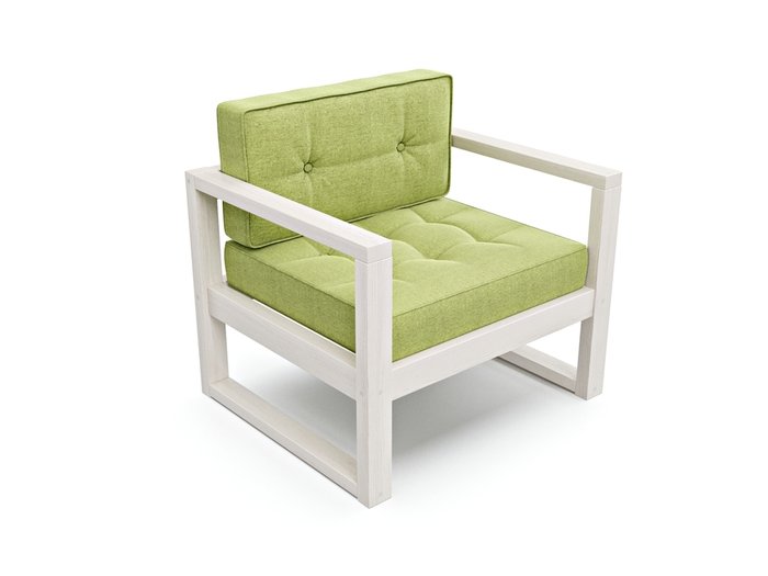 Кресло из рогожки Астер зеленого цвета - лучшие Интерьерные кресла в INMYROOM