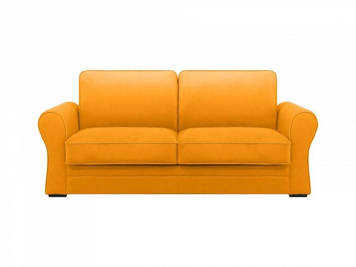Двухместный диван-кровать Belgian горчичного цвета