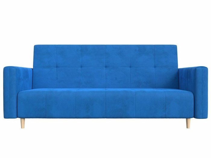 Прямой диван-кровать Вест голубого цвета - купить Прямые диваны по цене 28999.0
