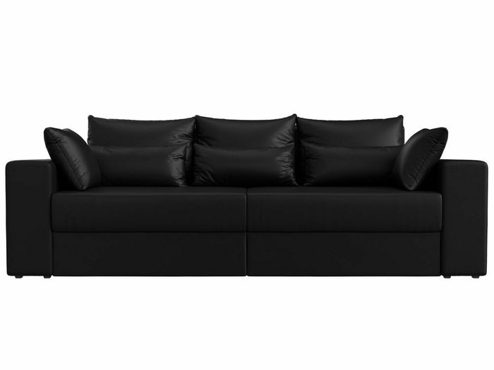 Диван-кровать Майами черного цвета (экокожа) - купить Прямые диваны по цене 47999.0