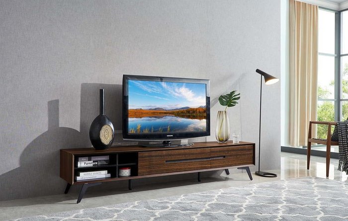 Тумба под TV Janet коричневого цвета - купить Тумбы для ТВ по цене 94129.0