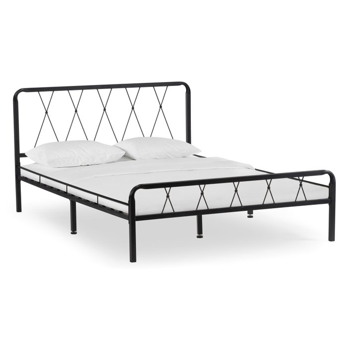 Кровать с основанием Иоханна 160х200 черного цвета