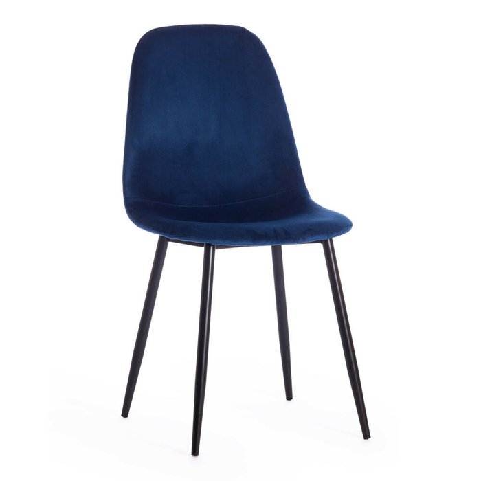 Комплект из четырех стульев Breeze темно-синего цвета - купить Обеденные стулья по цене 11080.0