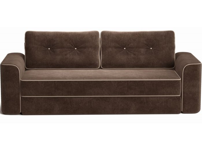 Диван-кровать Сиеста коричневого цвета - купить Прямые диваны по цене 47328.0