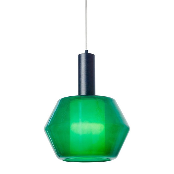 Подвесной светильник Stone с плафоном из стекла зеленого цвета - купить Подвесные светильники по цене 15840.0