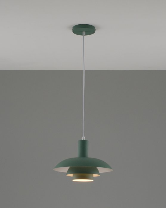 Подвесной светильник Pescara зеленого цвета - купить Подвесные светильники по цене 6490.0